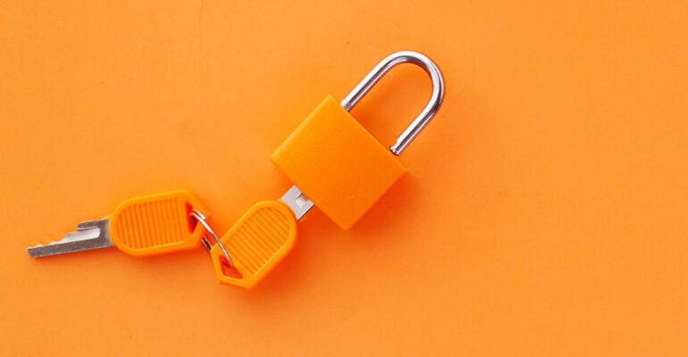 candado de plástico